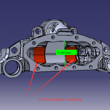 西鈦珂角度頭加工案例： 卡車制動鉗底部加工